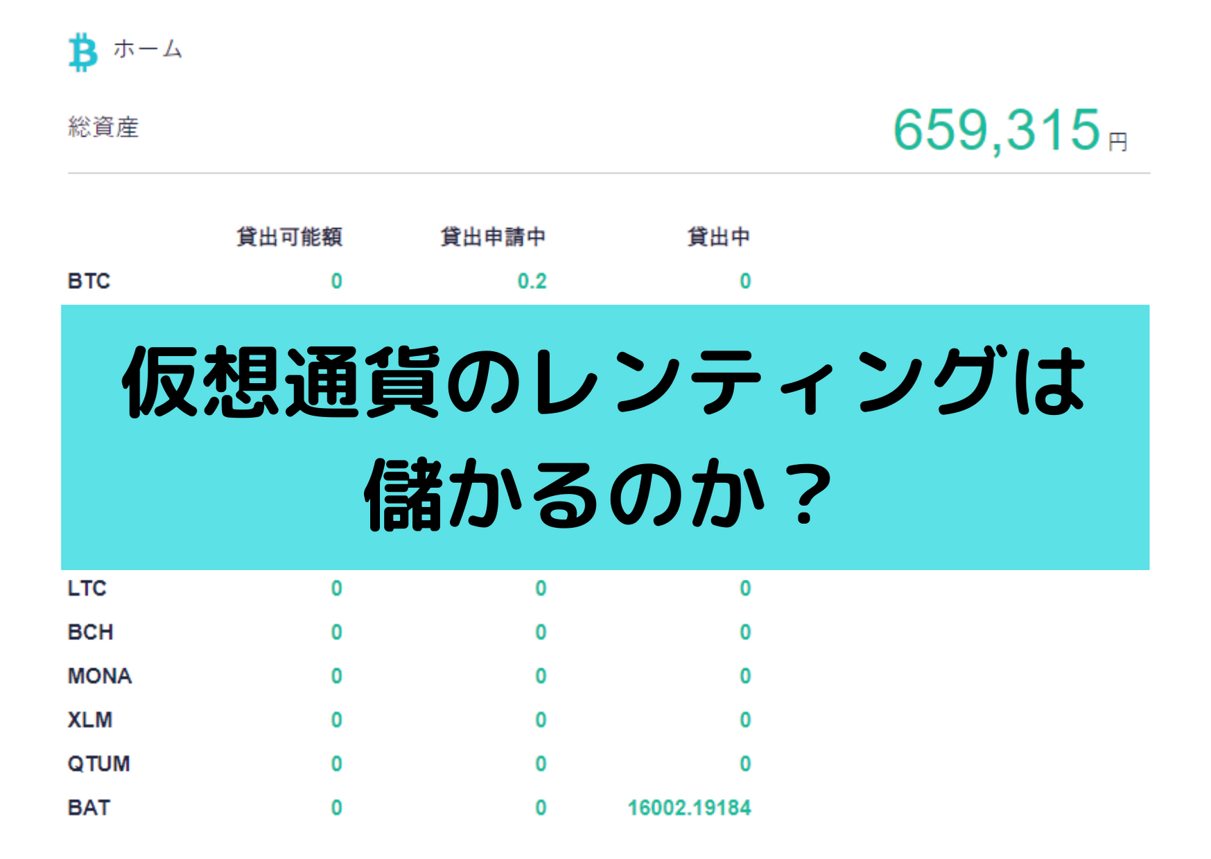 お金】仮想通貨の貸し出し（レンディング）は儲かるのか？BATコインで挑戦！ | Take & Pearl